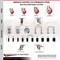 Service Caster 5 Inch 316SS Red Poly Swivel 1-1/8 Inch Expanding Stem Caster Lock Brake SCC SCC-SS316TTLEX20S514-PPUB-RED-118 - alternate 3